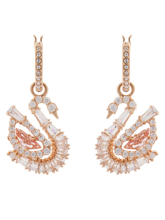 Swarovski Swarovski Naušnice Swan 5732415 Růžové zlato