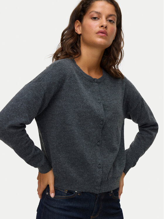 Vero Moda Vero Moda Kardiganas Marina 10331831 Pilka Regular Fit