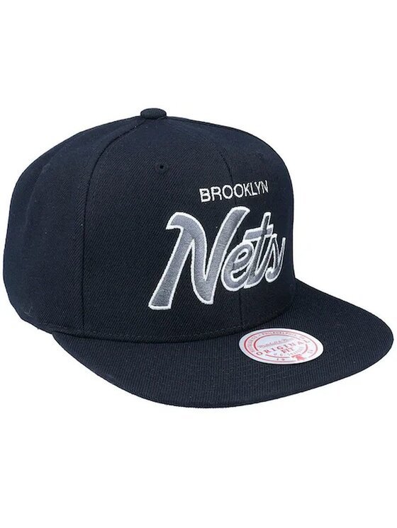 Mitchell & Ness Mitchell & Ness Cappellino NBA TEAM SCRIPT 2.0 SNAPBACK NETS Nero