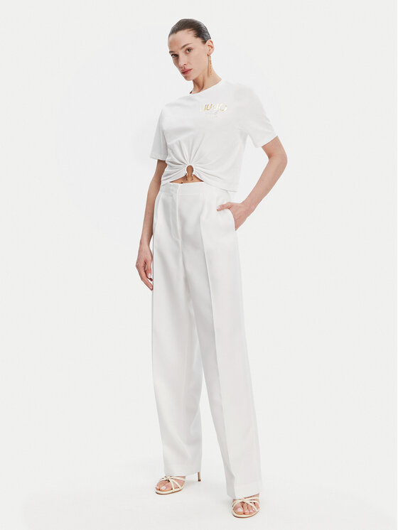 Liu Jo Liu Jo Tricou WA5139 JS923 Alb Regular Fit