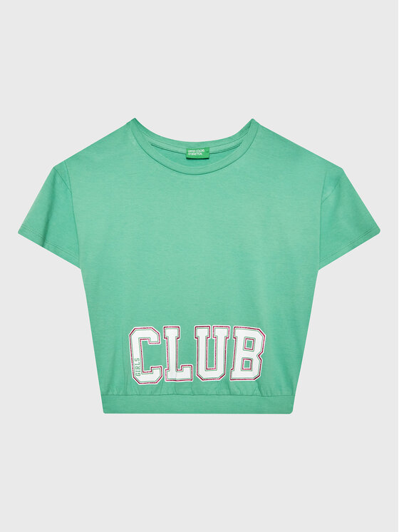 United Colors Of Benetton United Colors Of Benetton Majica 3096C10BA Zelena Boxy Fit
