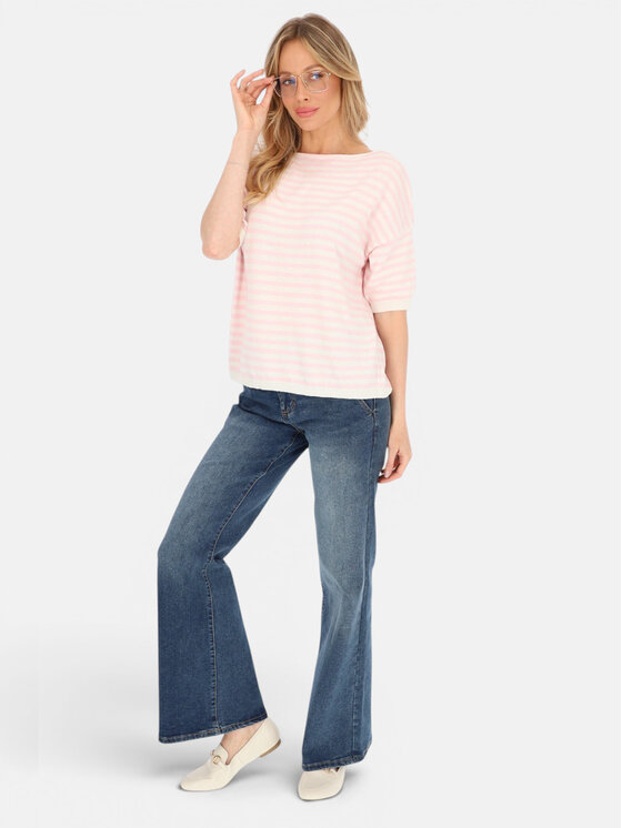 L’AF L’AF Sweter Sofi Różowy Oversize