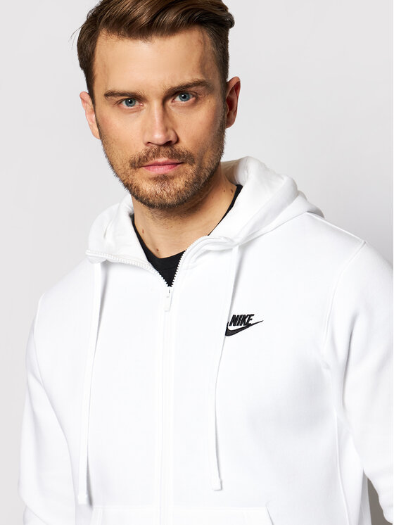 Nike Sweatshirt Sportswear Club Fleece BV2645 Weiß Standard Fit Modivo.de