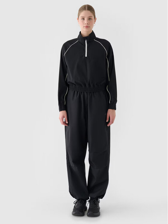 4F 4F Prechodná bunda 4FRSS24TTJAF0886-20S Čierna Oversize