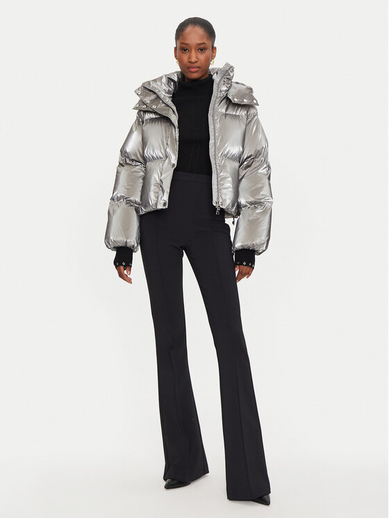 Elisabetta Franchi Elisabetta Franchi Télikabát PI-77D-46E2-V570 Ezüst Regular Fit