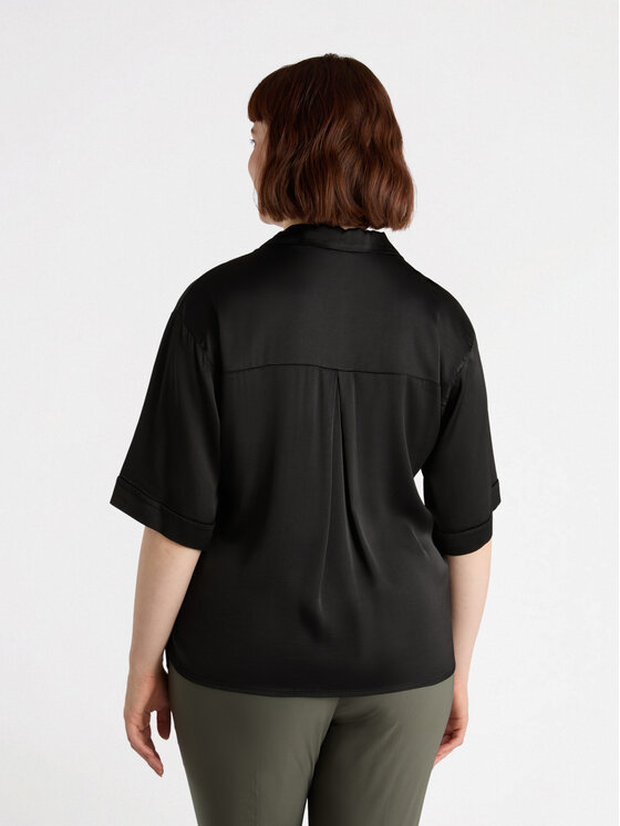 Fiorella Rubino Fiorella Rubino Koszula 5053T001391N033 Czarny Boxy Fit