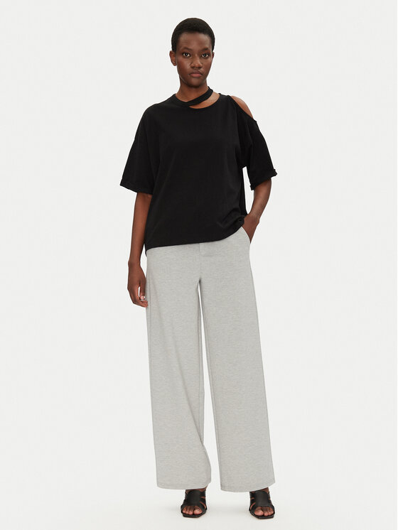 Fransa Fransa Szövet nadrág 20615134 Szürke Regular Fit