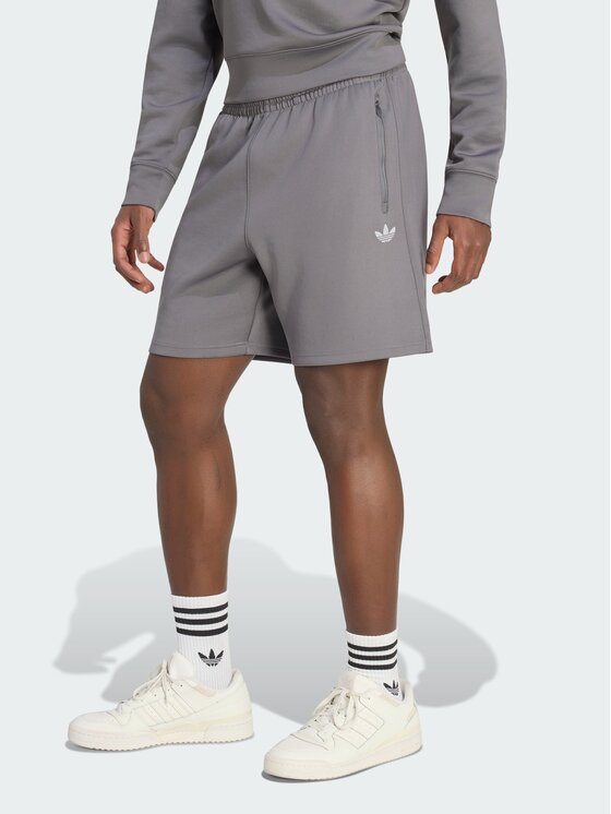 adidas adidas Szorty materiałowe 169737 Szary Regular Fit