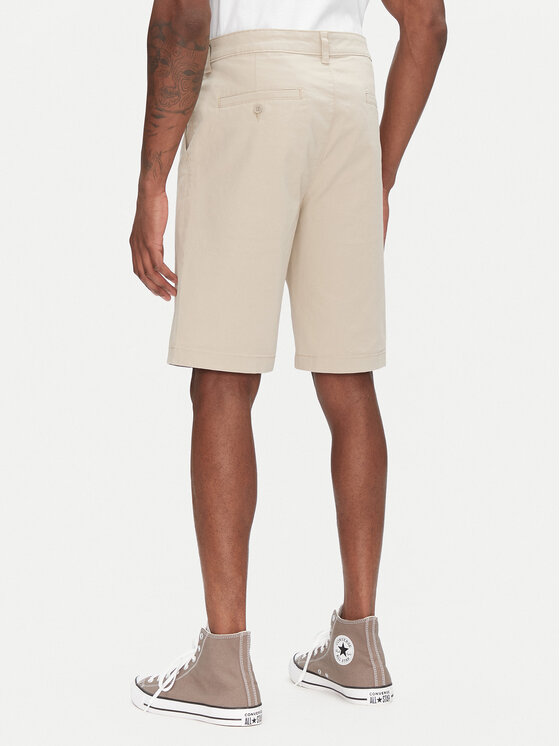 Lee Lee Bavlnené šortky 112349200 Béžová Regular Fit