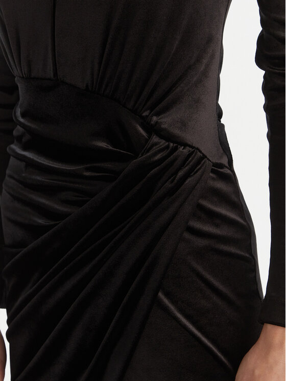 Babylon Babylon Koktejlové šaty MF204C Černá Slim Fit
