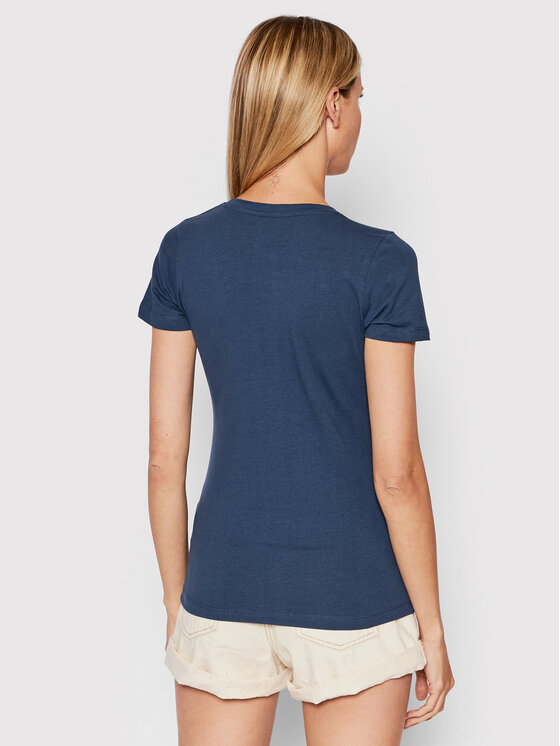 Pepe Jeans Pepe Jeans T-Shirt New Virgina PL505202 Granatowy Slim Fit