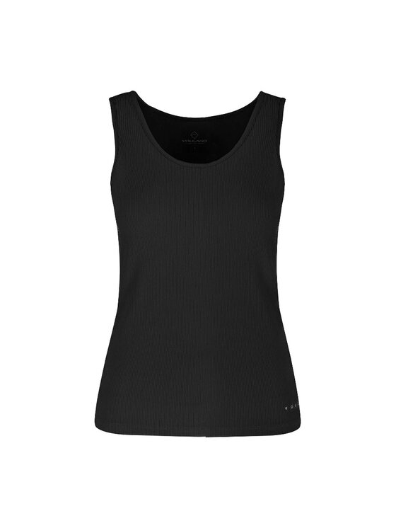 Volcano Volcano Top L02276-W24 Czarny Slim Fit