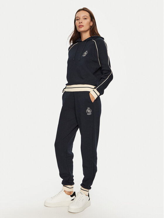 Guess Guess Bluza V4BQ05 KCHU1 Granatowy Regular Fit