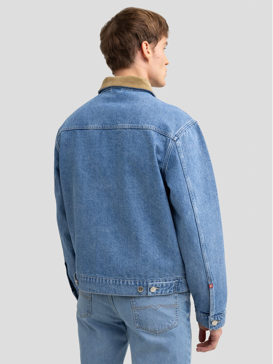BIG STAR BIG STAR Kurtka jeansowa NOLAN Niebieski Basic Fit