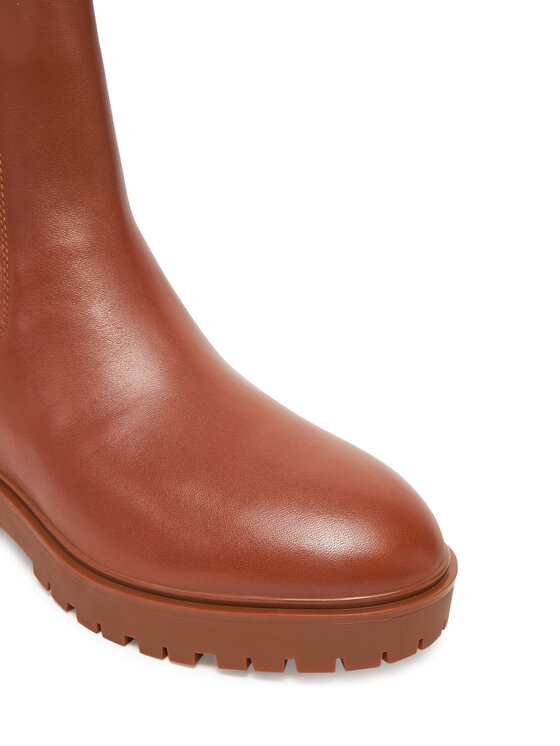 LAUREN RALPH LAUREN LAUREN RALPH LAUREN Kotníková obuv s elastickým prvkem 802974476001 Hnědá
