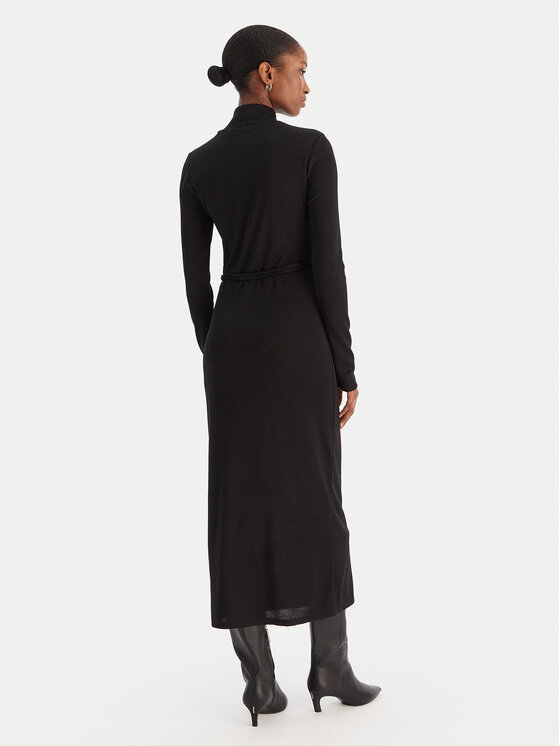 Vero Moda Vero Moda Úpletové šaty Louisa 10336207 Čierna Loose Fit