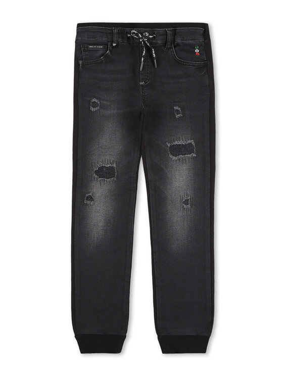 PHILIPP PLEIN PHILIPP PLEIN Jeansy 30185 Šedá Baggy Fit