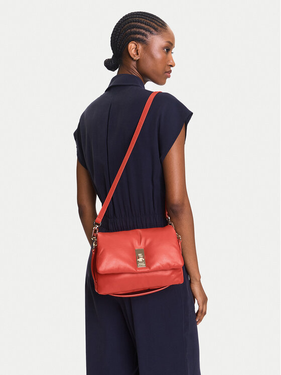 Tommy Hilfiger Geantă Soft Leather Conv Crossover AW0AW17638 Roșu