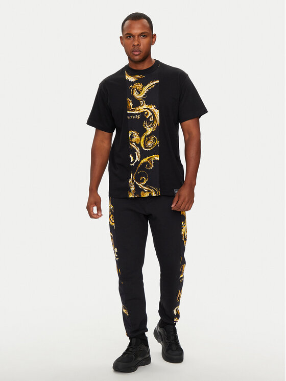 Versace Jeans Couture Versace Jeans Couture Sportinės kelnės 77GAA3C0 FS161 Juoda Regular Fit