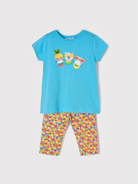 Completo T-shirt e leggings 3766 Multicolore