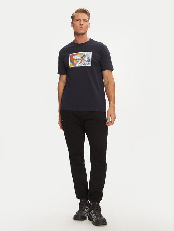 Napapijri Napapijri T-shirt S-Portalet Ss NP0A4I3E Tamnoplava Relaxed Fit