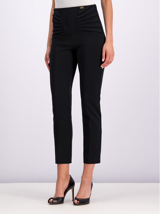 Cavalli Class Cavalli Class Stoffhose A1ITB131 Schwarz Regular Fit
