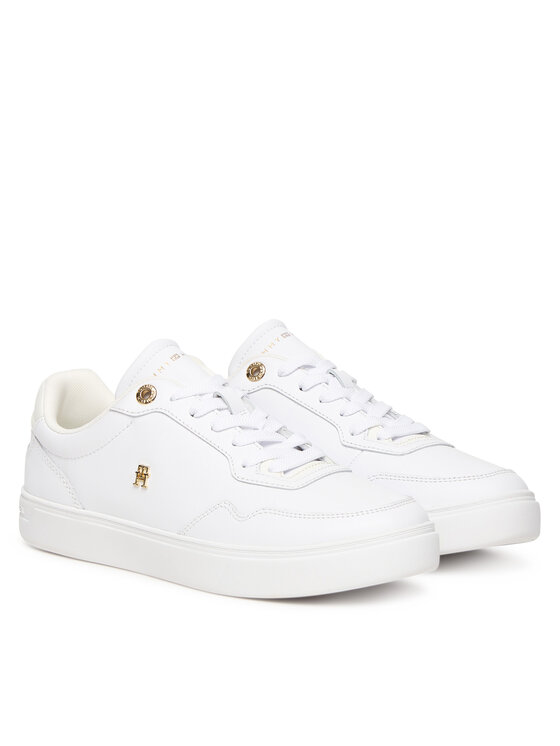 Tommy Hilfiger Tommy Hilfiger Sneakersy Casual Cupsole Sneaker FW0FW09022 Biela