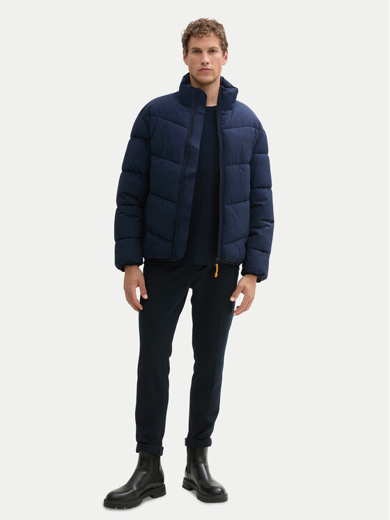 Tom Tailor Denim Tom Tailor Denim Zimní bunda 1043794 Tmavomodrá Relaxed Fit