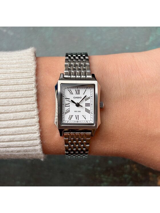 Casio Casio Zegarek LTP-B190D-7BVER Srebrny