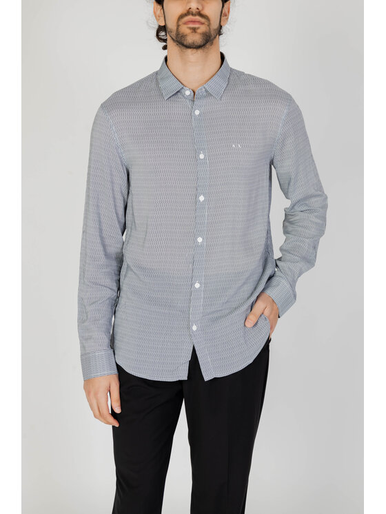 Armani Exchange Armani Exchange Košile 3DZC48 ZNRNZ Černá Long Fit