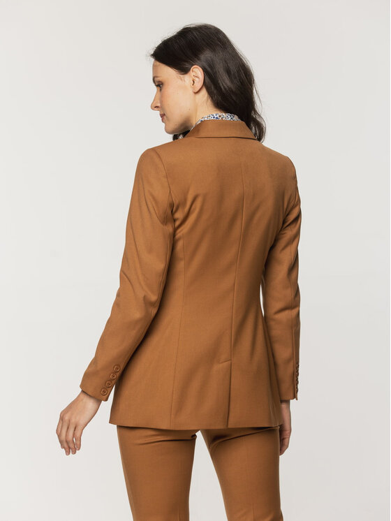 Willsoor Willsoor Marynarka 67873 Brązowy Regular Fit