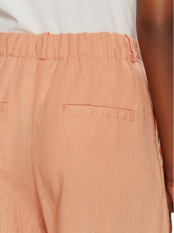 ViCOLO ViCOLO Kalhoty z materiálu TB2700 Oranžová Relaxed Fit