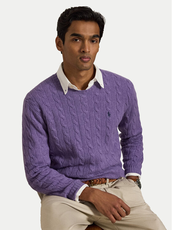 Polo Ralph Lauren Polo Ralph Lauren Megztinis 710876762502 Šviesiai violetinė Regular Fit