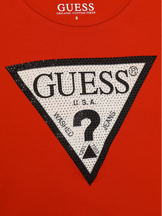 Guess Guess Marškinėliai J2YI51 K6YW1 Raudona Regular Fit