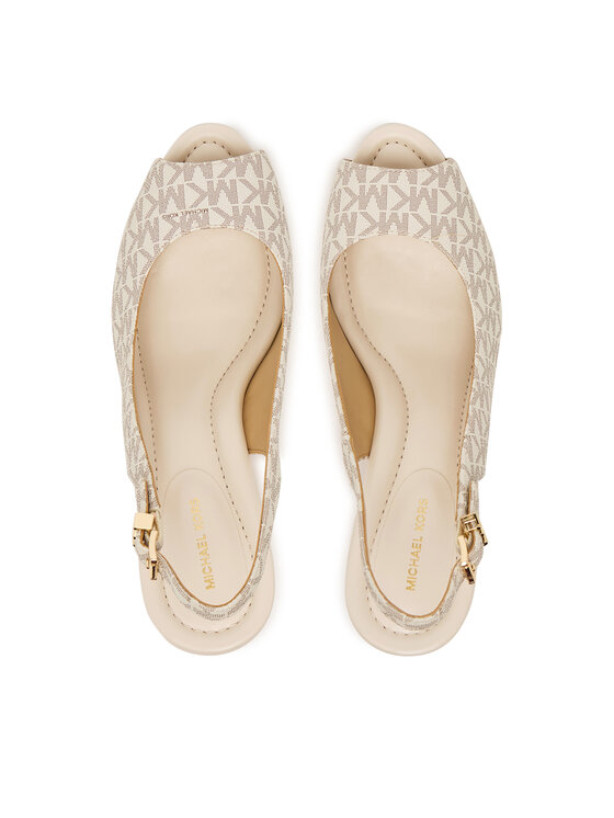 MICHAEL Michael Kors MICHAEL Michael Kors Sandály Rosie Wedge 40S6RSHS1B Écru