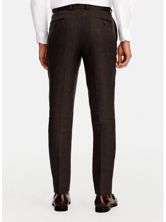 Pako Lorente Pako Lorente Spodnie garniturowe P26SP-6G-029 Brązowy Slim Fit