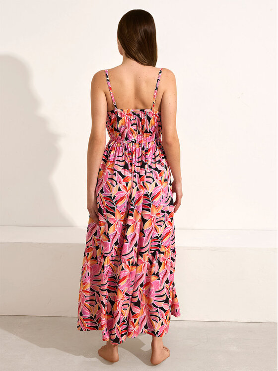 Selmark Selmark Plážové šaty BM196 Růžová