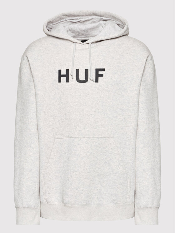 HUF HUF Pulóver Essentials Og Logo PF00490 Szürke Regular Fit