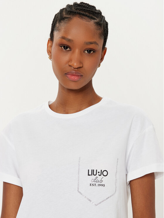 Liu Jo Liu Jo T-Shirt WA5145 J4893 Biały Regular Fit