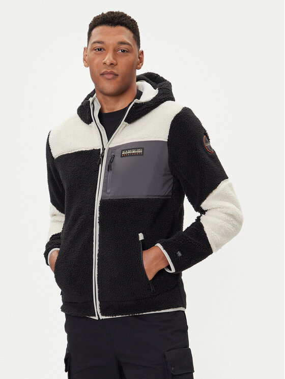 Napapijri Napapijri Флісовий реглан Yupik NP0A4GNS Чорний Regular Fit