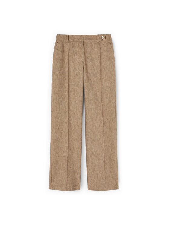 Motivi Motivi Pantaloni di tessuto P539Q004585N002 Crema Over Fit