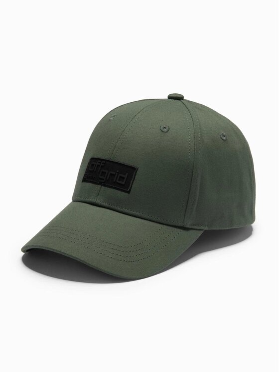 Ombre Ombre Czapka z daszkiem OM-ACCS-0104 Khaki