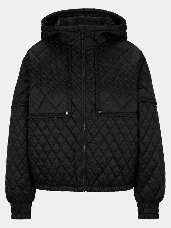 Boss Boss Пухено яке Pengtong 50494519 Черен Regular Fit