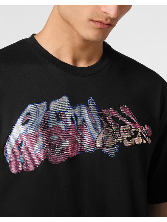 PHILIPP PLEIN PHILIPP PLEIN T-Shirt 9947 Czarny Regular Fit