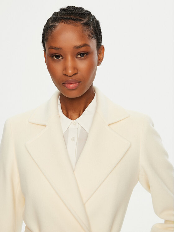 MAX&Co. MAX&Co. Cappotto di lana 2516011051200 Écru Regular Fit