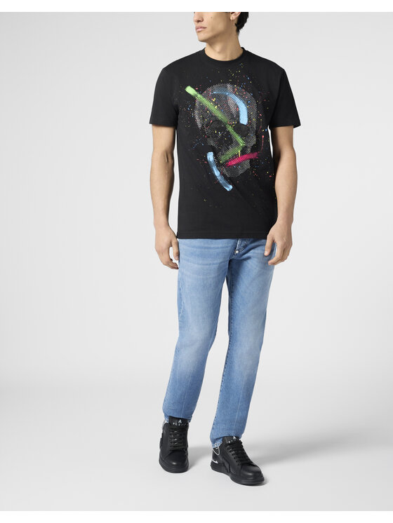 PHILIPP PLEIN PHILIPP PLEIN T-Shirt 30543 Czarny Regular Fit