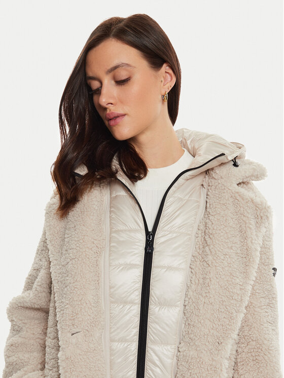 Frieda & Freddies Frieda & Freddies Cappotto in shearling 3808 Écru Regular Fit