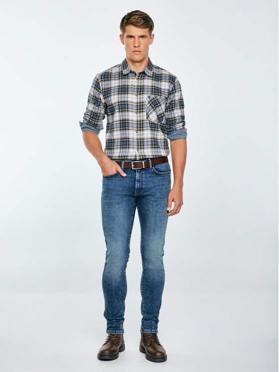 BIG STAR BIG STAR Koszula KONER Niebieski Basic Fit