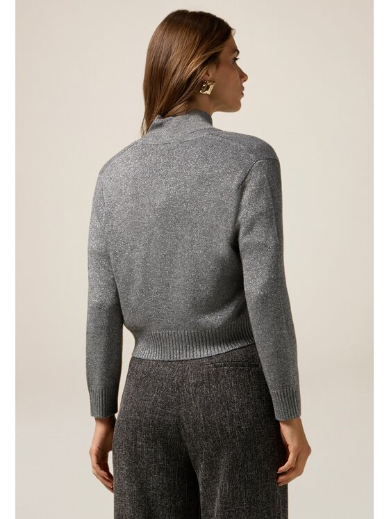 Oltre Oltre Maglione M452J005199N013 Grigio Cropp Fit