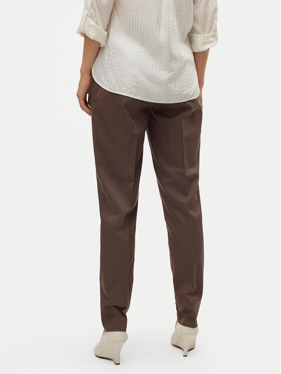 Vero Moda Vero Moda Chino hlače Nila 10320940 Rjava Tapered Fit